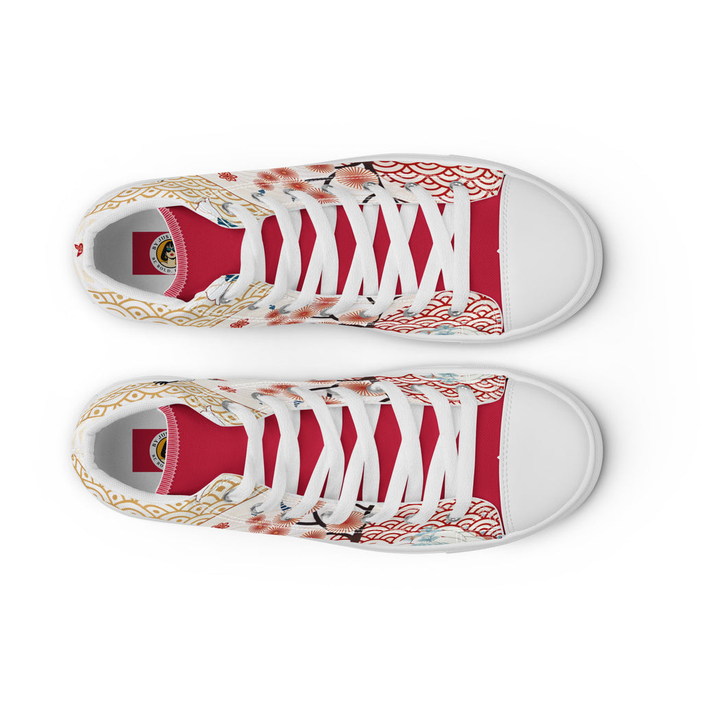 The Crane Flow Ansicht der HIgh Top Canvas von oben. By Just a Girl.