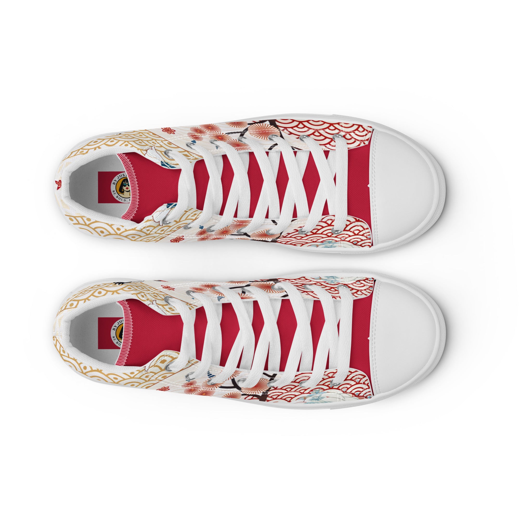 The Crane Flow Ansicht der HIgh Top Canvas von oben. By Just a Girl.