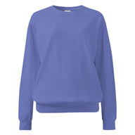 Freigestelltes Sweatshirt in der Farbe Airy Blue mit einem farblich angepassten markanten JAG  (Just a Girl) Logo im Nackenbereich.