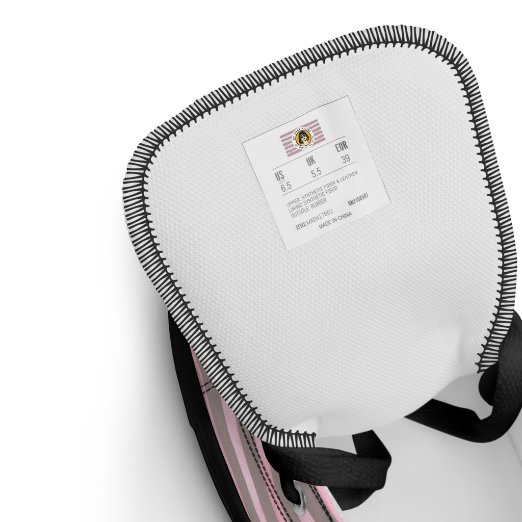 Schuhzungen Grössenetikett mit Logo. By Just a Girl.