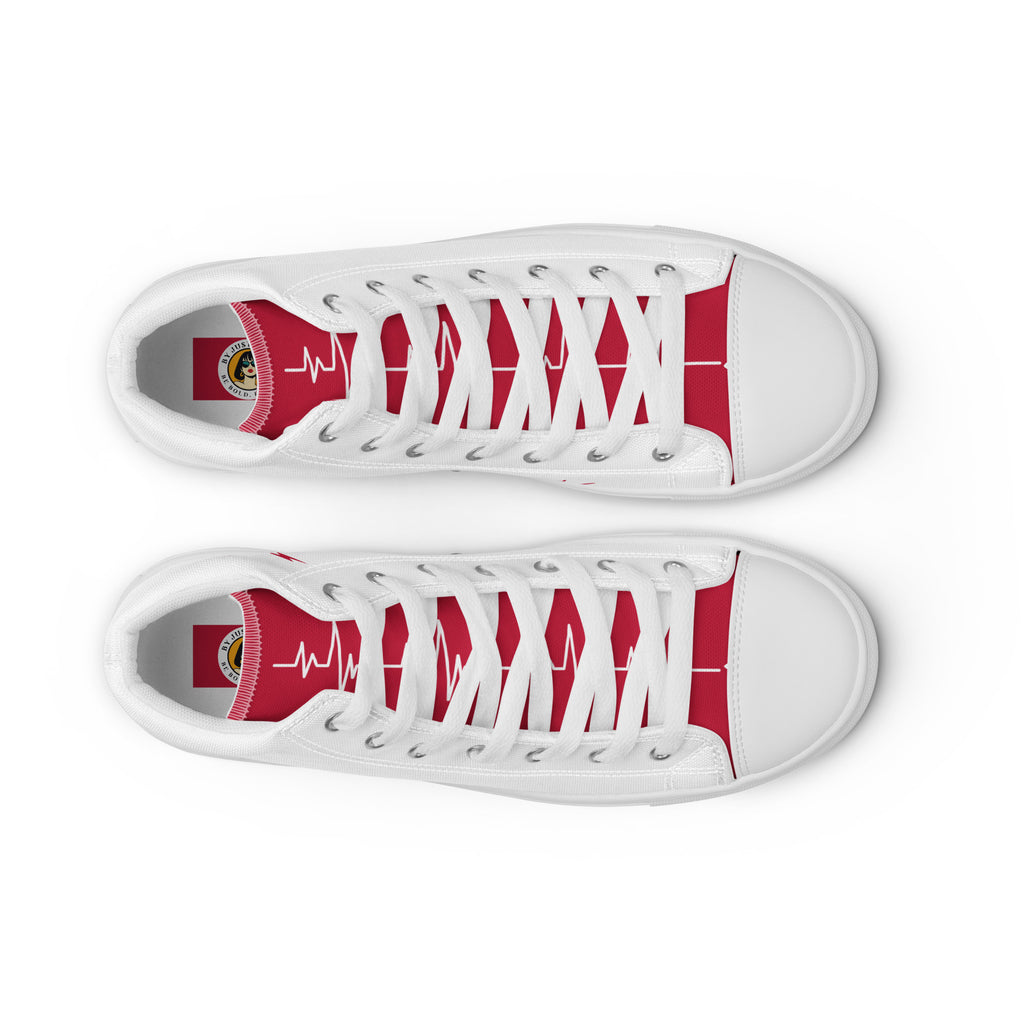 High Top Sneaker für Damen ansicht von oben geschlossen. By Just a Girl.